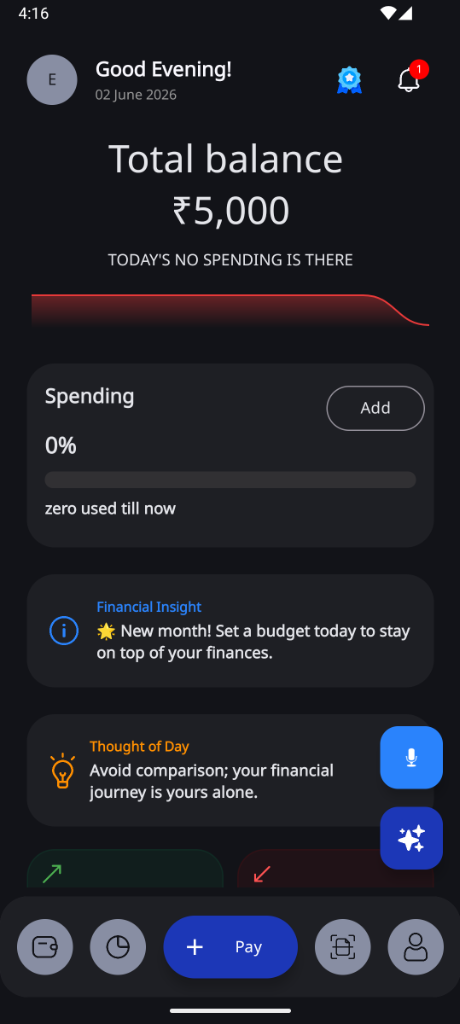 Expensa UI Screen
